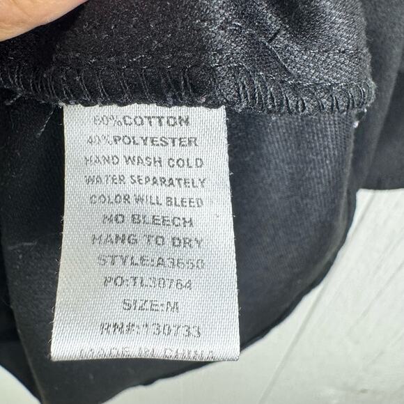 Umgee Womens Medium Dress Black Red Floral Suede Long Bell Sleeve V-Neck Short - Picture 6 of 7